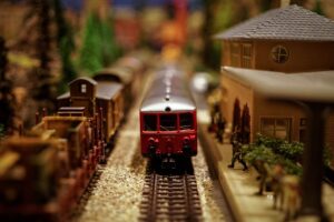 stock shot of model train