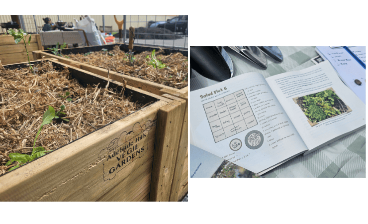 Flower bed and gardening book 
