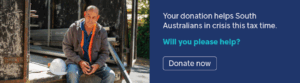 An image of Marcus in an AnglicareSA banner.