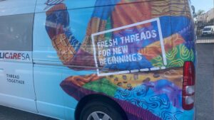 Colourful van