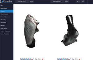 Screenshot of a 3D scan of two feet