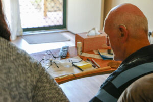 Alf and his support worker