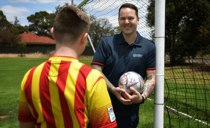 Robbie and his AnglicareSA mentor Luke