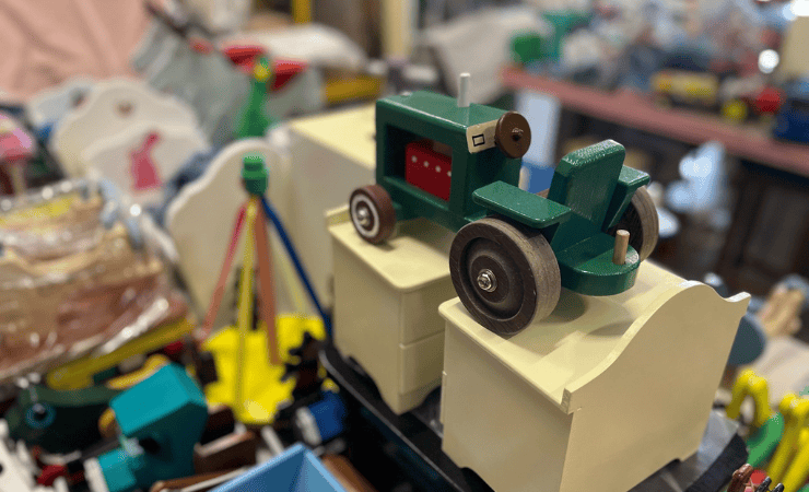 A toy to be distributed to children for Christmas 