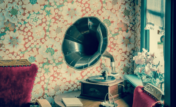 Image of an old music player