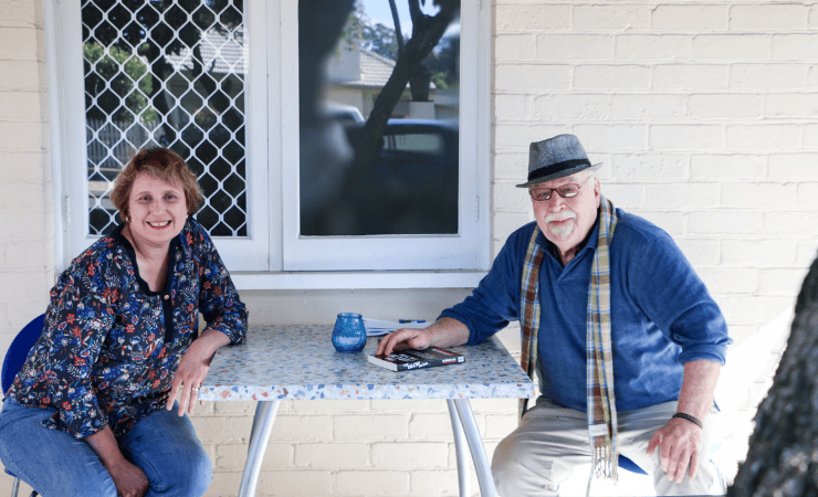 Leonard with AnglicareSA Aged Care Advocacy officer Karen