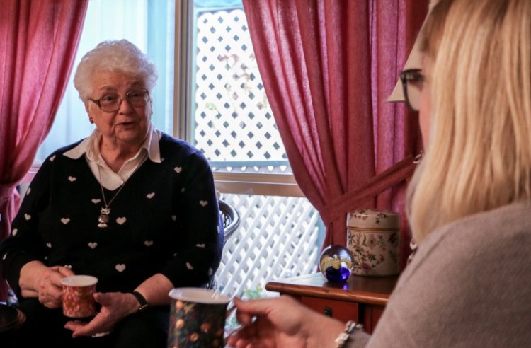 Jo is always looking out for Judy — providing both physical and emotional support.